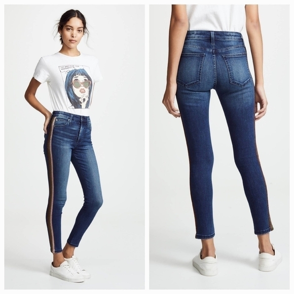 Joe's Jeans Charlie Ankle in Jillie Jeans with Racer Stripes - Picture 3 of 15